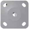Base de parasol pour mât Ø32/34/38 mm argenté acier 