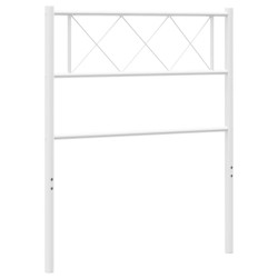 Tête de lit métal blanc 75 cm 