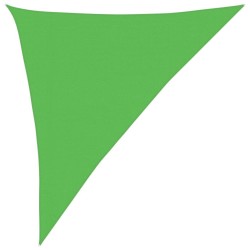 Voile d'ombrage 160 g/m² Vert clair 3x4x5 m PEHD 