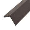 Cornière de terrasse 5 pcs WPC 170 cm Marron foncé 