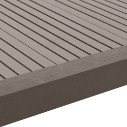 Cornière de terrasse 5 pcs WPC 170 cm Marron foncé 