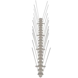 Ensemble de 6 pointes à 2 rangées contre oiseaux Plastique 3 m 