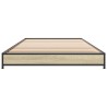 Cadre de lit sans matelas chêne sonoma 100x200 cm 
