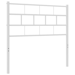 Tête de lit métal blanc 75 cm 