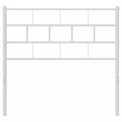 Tête de lit métal blanc 75 cm 