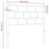 Tête de lit métal blanc 75 cm 