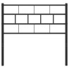 Tête de lit métal noir 75 cm 