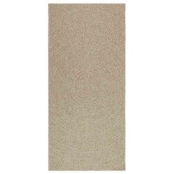 Tapis ZIZUR beige 100x200 cm aspect de jute intérieur extérieur 