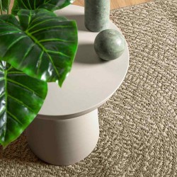 Tapis ZIZUR beige 100x200 cm aspect de jute intérieur extérieur 