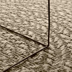 Tapis ZIZUR beige 100x200 cm aspect de jute intérieur extérieur 