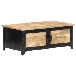 Table basse 90x50x35 cm Bois solide de manguier 