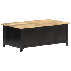 Table basse 90x50x35 cm Bois solide de manguier 