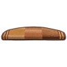 Tapis d'escalier autoadhésifs 10 pcs 65x21x4 cm Marron 