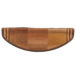 Tapis d'escalier autoadhésifs 10 pcs 65x21x4 cm Marron 