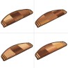 Tapis d'escalier autoadhésifs 10 pcs 65x21x4 cm Marron 