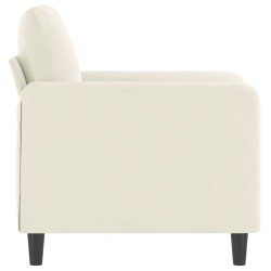Fauteuil Crème 60 cm Velours 