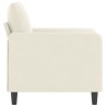 Fauteuil Crème 60 cm Velours 