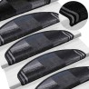 Tapis d'escalier autoadhésifs 10 pcs 65x21x4 cm Noir et gris 