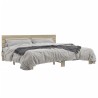 Cadre de lit sans matelas chêne sonoma 200x200 cm 