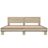 Cadre de lit sans matelas chêne sonoma 200x200 cm 