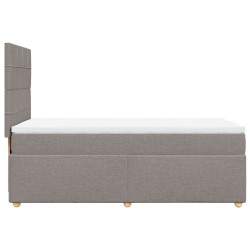 Sommier à lattes de lit avec matelas Taupe 80x200 cm Tissu 
