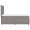 Sommier à lattes de lit avec matelas Taupe 80x200 cm Tissu 