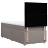 Sommier à lattes de lit avec matelas Taupe 80x200 cm Tissu 