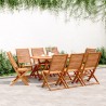 Chaises de jardin pliantes lot de 8 51x66x95 cm bois d'acacia 