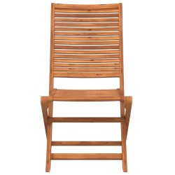 Chaises de jardin pliantes lot de 8 51x66x95 cm bois d'acacia 