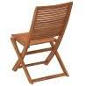 Chaises de jardin pliantes lot de 8 51x66x95 cm bois d'acacia 