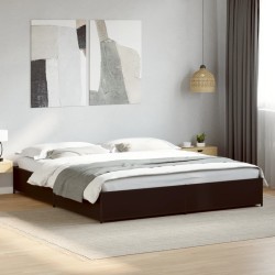 Cadre de lit sans matelas noir 180x200 cm 