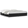 Cadre de lit sans matelas noir 180x200 cm 