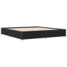 Cadre de lit sans matelas noir 180x200 cm 