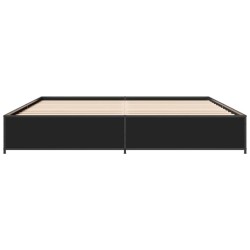 Cadre de lit sans matelas noir 180x200 cm 