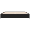Cadre de lit sans matelas noir 180x200 cm 