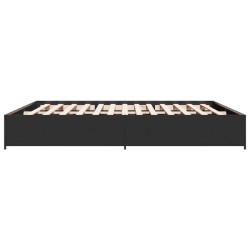 Cadre de lit sans matelas noir 180x200 cm 