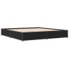 Cadre de lit sans matelas noir 180x200 cm 