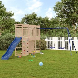 Aire de jeux d'extérieur bois de pin massif 