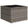 Salon de jardin 6 pcs avec coussins gris résine tressée 