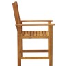 Chaises de jardin avec coussins lot de 2 Bois d'acacia massif 
