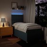 Sommier à lattes de lit avec matelas Bleu 80x200 cm Tissu 