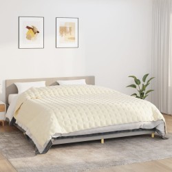 Couverture lestée Crème clair 235x290 cm 15 kg Tissu 