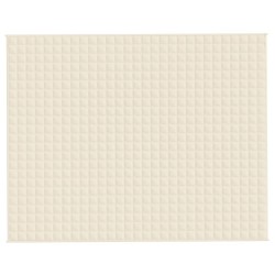 Couverture lestée Crème clair 235x290 cm 15 kg Tissu 