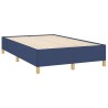 Sommier à lattes de lit avec matelas bleu 120x190 cm tissu 