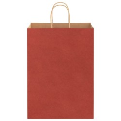 Sacs en papier 250 pcs avec poignées rouge 32x17x44 cm 