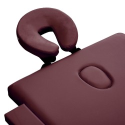 Table de massage pliable 2 zones Aluminium Violet vin 
