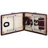 Table de massage pliable 2 zones Aluminium Violet vin 