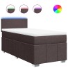 Sommier à lattes de lit avec matelas Marron foncé 90x200 cm 