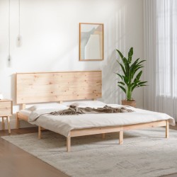 Cadre de lit sans matelas 150x200 cm bois massif 