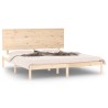 Cadre de lit sans matelas 150x200 cm bois massif 